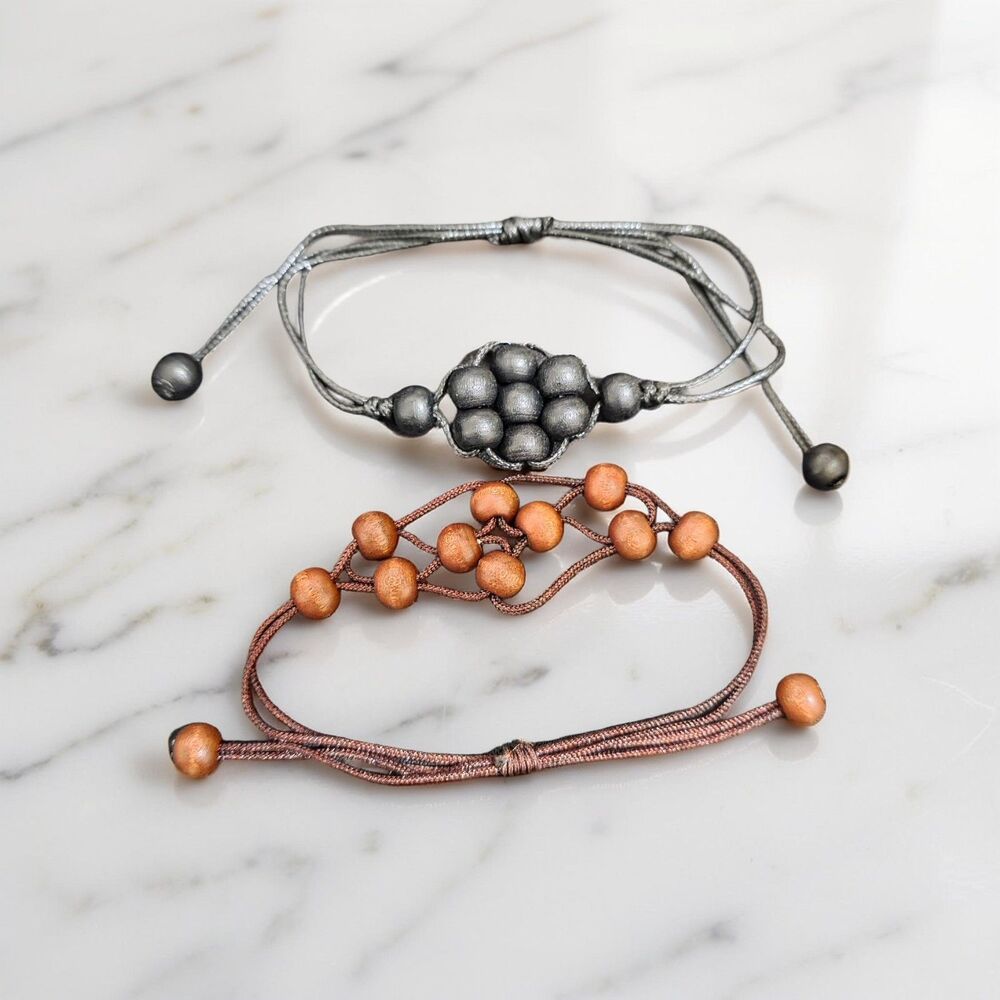 Wooden Bead Bracelets (2)
